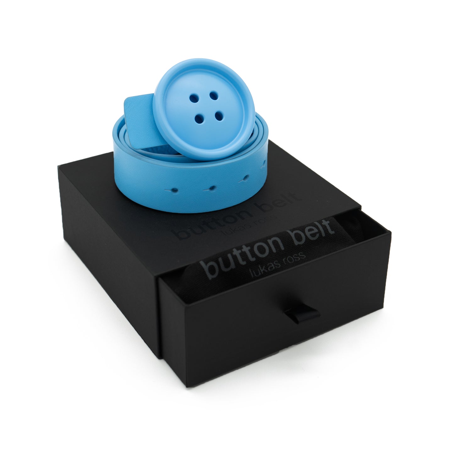 BLUE BUTTON BELT