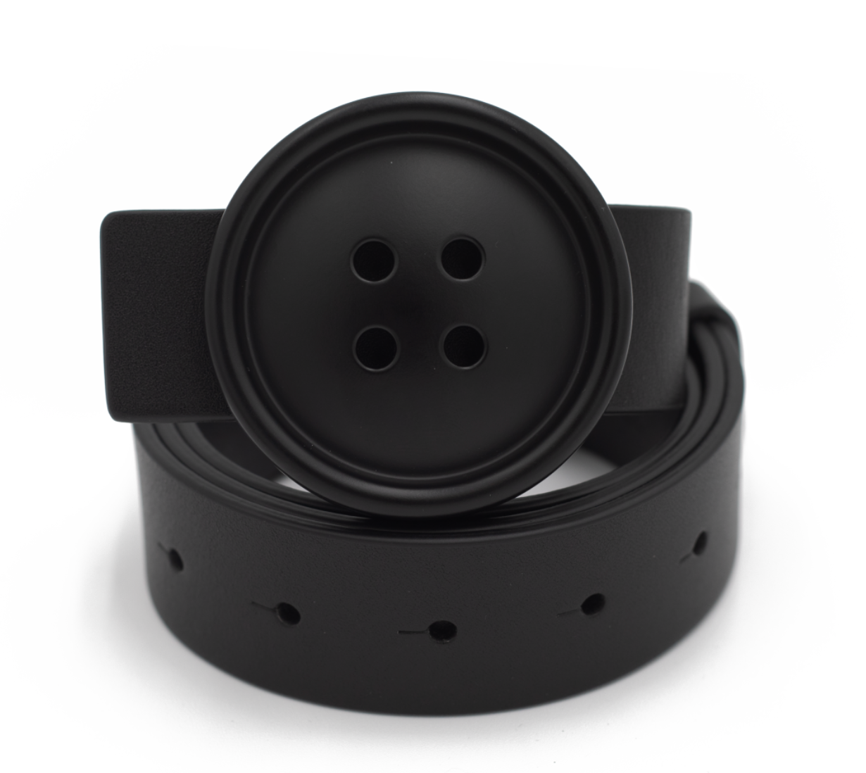BLACK BUTTON BELT