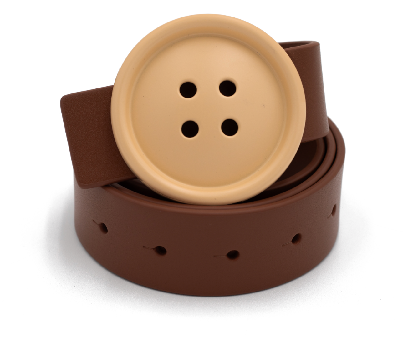 TAN BUTTON BELT