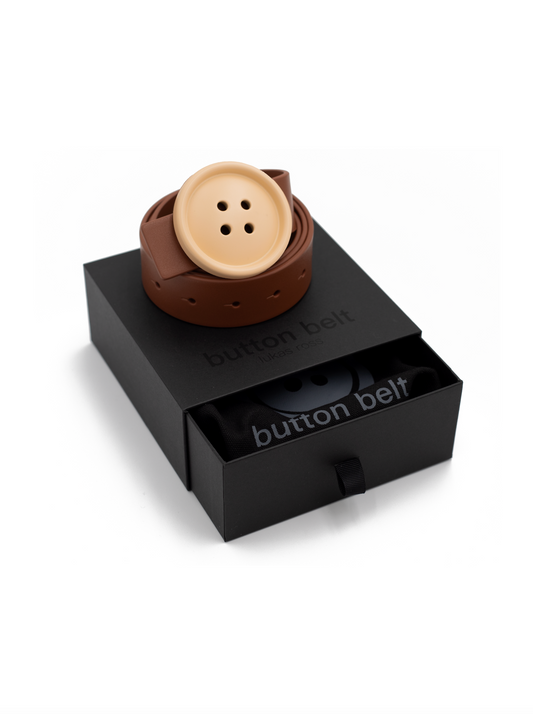TAN BUTTON BELT