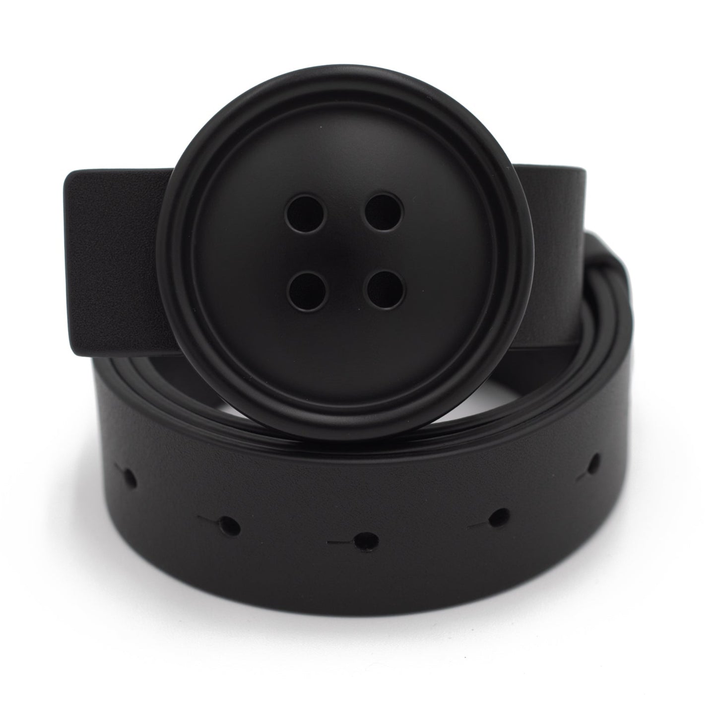 BLACK BUTTON BELT